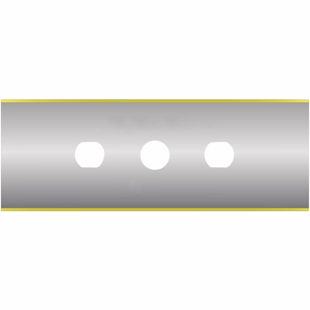 XK-DL1151, 3-hole long slitter blade, tungsten carbide, 60x22x0.15 mm Tin