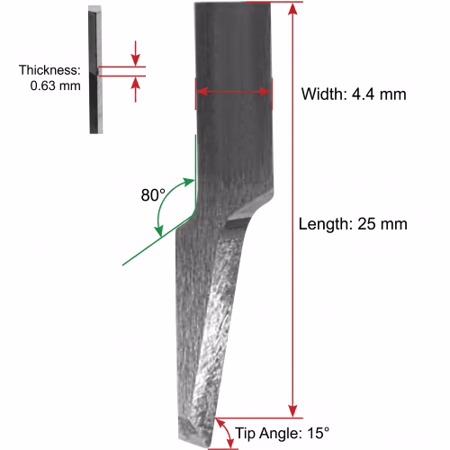 XK-Z41 Plotter Cutter Blade – Tungsten Carbide