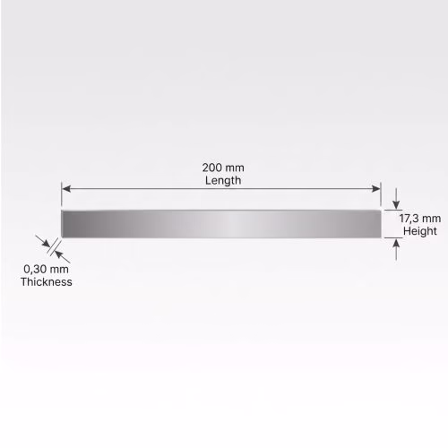 XK-FG420 carbon steel fiberglass strand chopping blade 200 × 17.3 × 0.30 mm
