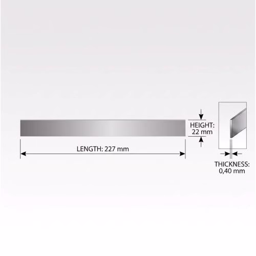 XK-FG422 carbon steel fiberglass strand chopping blade 227 × 22 × 0.40 mm