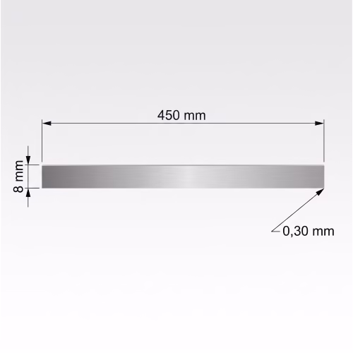 XK-FG445 carbon steel fiberglass strand chopping blade 450 × 8 × 0.30 mm