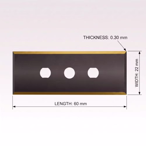 Slotted blade tungsten carbide Tin dimensions