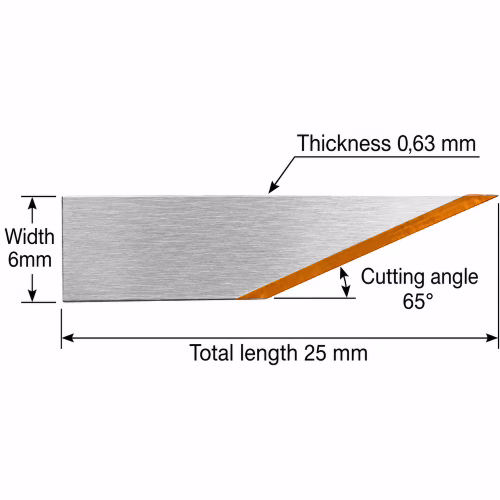 XK-Z17TIN - TIN coated Tungsten Carbide oscillating blade - Image 2