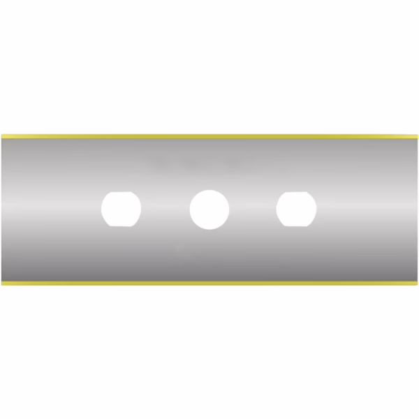 XK-DL1151, 3-hole long slitter blade, tungsten carbide, 60x22x0.15 mm Tin