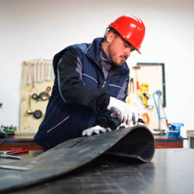 Rubber cutting