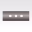 XK-DL1400 3-hole double edge tungsten carbide industrial razor blade 60 × 22 × 0.40 mm