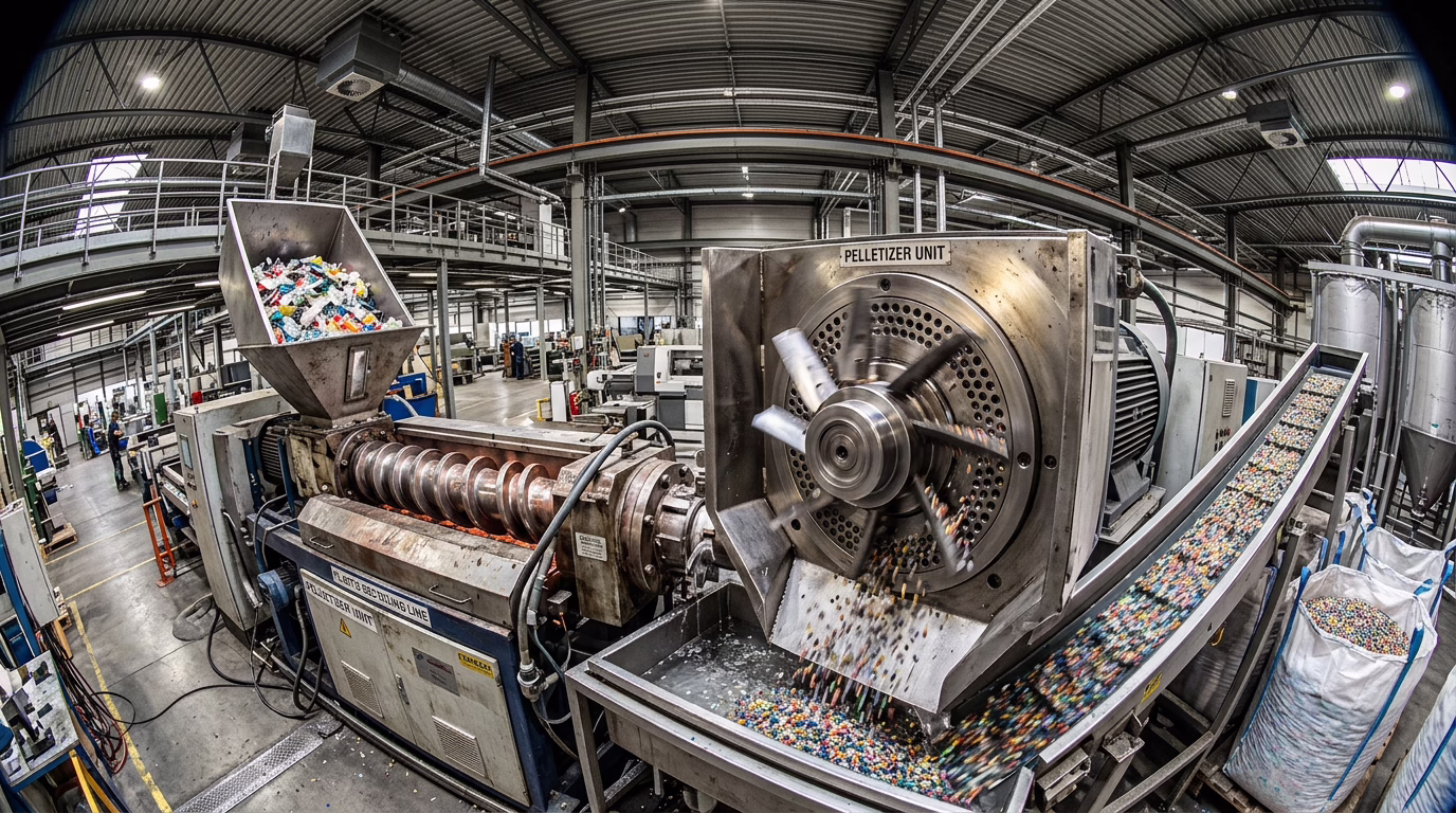 Selecting Blades for Pelletizing Mixed Plastic Waste (MPW)